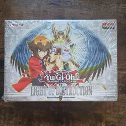 Yu-Gi-Oh Light of Destruction Mini Booster Tuck Box. 4 Pack. English. 1st Ed. - Image 1