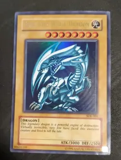 Yu-Gi-Oh! TCG Blue-Eyes White Dragon SDK-001 Ultra Rare DMG - Image 1