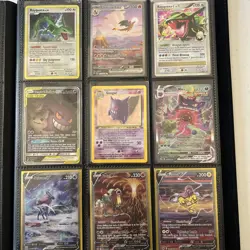 Pokemon Card Binder Lot- Charizard NM Gengar Fossil NM Gengar Vm Max HP-Tag DG - Image 1