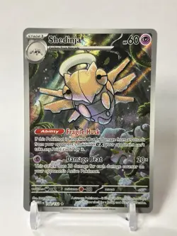 Pokemon TCG Card - Shedinja 144/132 Illustration Rare NM Mega Evolutions - Image 1