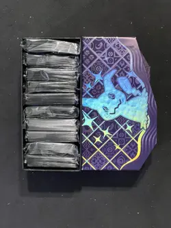 CARD SLEEVES Paldean Fates 65CT SEALED POKEMON Lot of 10 Mimikyu With Etb Box - Image 3