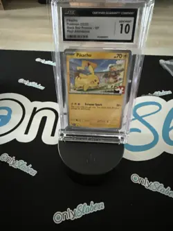 CGC 10 Pikachu SVP 101 PLAY! Worlds Attendance Promo Pokemon Card GEM MINT - Image 1