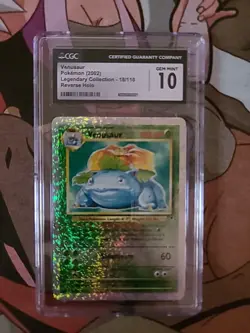 2002 Legendary Collection Venusaur Reverse Holo Card 18/110. CGC 10 GEM MINT - Image 1