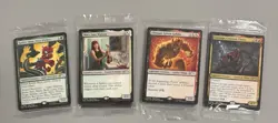 (4) MTG Spider-Man Packs of Promo Card SEALED Carnage Crimson Chaos Green Goblin - Image 1