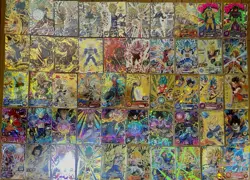Lot of 50 Super Dragon Ball Heroes Cards Japan Bandai UR SEC Holo Prism - Image 1