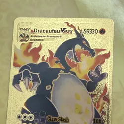 Pokemon Charizard VMAX Gigantamax Gold Foil Fan Art Card SV107/SV122 - Image 2