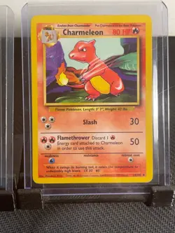 Lot of 2 Charmander and Charmeleon Pokemon Cards 1995 46 & 24/102 1ST EDITION - Image 2