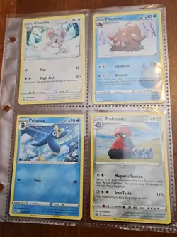 POKEMON CARDS LOT OF 32 IN VINYL BINDER PAGES IN EXCELLENT CONDITION - Image 2