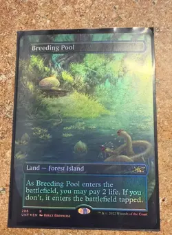 Breeding Pool (Borderless) Unfinity Regular Foil NM MTG English Unfinity 286 - Image 1