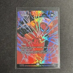 Tangle Borderless Foil 0038 Marvel Universe Eternal Spider-Man MTG - Image 1