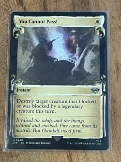 You Cannot Pass! - Showcase Scrolls - Universe Beyond: The Lord of the Rings NM+ - Image 1