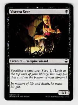 MTG, Commander Legends, Viscera Seer, Normal, No.158, C Creature - Vampire Wizar - Image 1