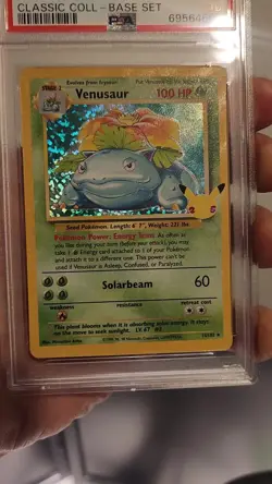 2021 Pokemon Celebrations Venusaur PSA 10 Classic Collection 15/102 Holo - Image 2