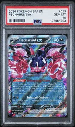 2024 POKEMON SFA EN-SHROUDED FABLE #039 PECHARUNT EX PSA 10 - Image 1