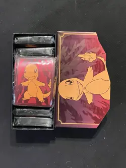 CARD SLEEVES Obsidian flames 65CT SEALED POKEMON Lot of 9 Charmander W/ Etb Box - Image 1