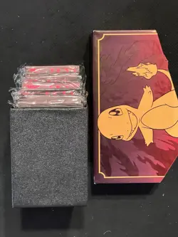 CARD SLEEVES Obsidian flames 65CT SEALED POKEMON Lot of 9 Charmander W/ Etb Box - Image 2