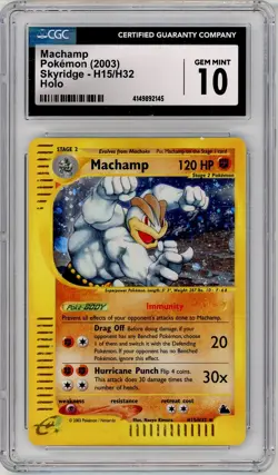 Pokemon Machamp #H15 Skyridge CGC 10 Gem Mint - Image 1