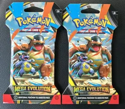 (2) Pokemon Mega Evolution Booster Pack Factory Sealed! Fast Shipping! - Image 1