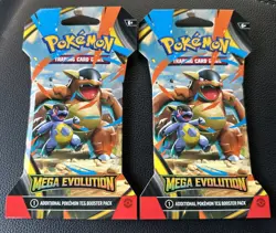 (2) Pokemon Mega Evolution Booster Pack Factory Sealed! Fast Shipping! - Image 2