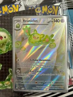 Pokemon Black Bolt Tech Reuniclus Sticker Collection English Sealed OVP Promo #3 - Image 2