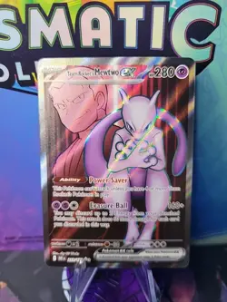 Pokemon Mewtwo EX TCG Team Rockets 213/182 Full Art Destined Rivals - Image 1
