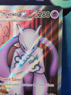 Pokemon Mewtwo EX TCG Team Rockets 213/182 Full Art Destined Rivals - Image 3