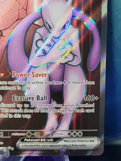 Pokemon Mewtwo EX TCG Team Rockets 213/182 Full Art Destined Rivals - Image 4