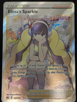 Elsa’s Sparkle 147/159 Full Art Crown Zenith - Pokemon TCG - Ultra Rare NM - Image 1