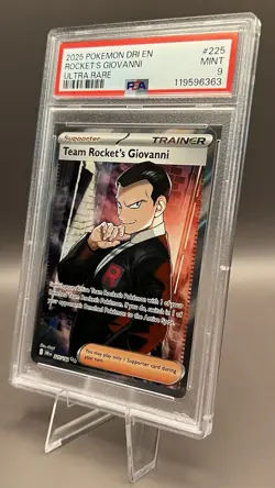 Pokemon TCG Team Rocket's Giovanni 225/182 Destined Rivals - Graded PSA 9 MINT - Image 1