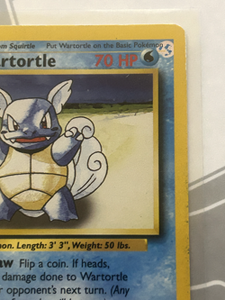 Pokemon Error Misprint Ink Blot Printer Hickey Vintage WOTC Wartortle Base Set - Image 1