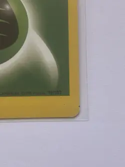 Pokemon Miscut Error Off Center OC Alignment Dot Vintage - Grass Energy Base Set - Image 2