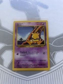 Pokemon Error Misprint Ink Blot Printer Hickey Vintage WOTC Abra Base Set - Image 2