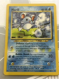 Pokemon Error Misprint Ink Blot Printer Smear Vintage WOTC Maril Neo Genesis - Image 1