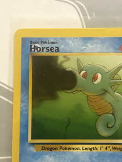 Pokemon Error Misprint Ink Blot Printer Hickey Vintage WOTC Horsea Fossil - Image 1