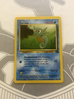 Pokemon Error Misprint Ink Blot Printer Hickey Vintage WOTC Horsea Fossil - Image 2