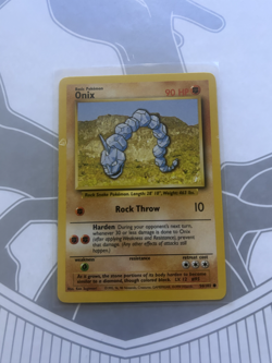 Pokemon Error Misprint Ink Blot Printer Hickey Vintage WOTC Onix Base Set - Image 2