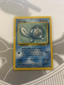 Pokemon Error Misprint Ink Blot Printer Hickey Vintage WOTC Poliwag Base Set - Image 2