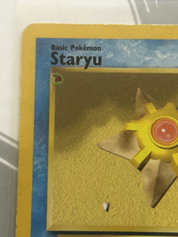 Pokemon Error Misprint Ink Blot Printer Hickey Vintage WOTC Staryu Base Set - Image 1
