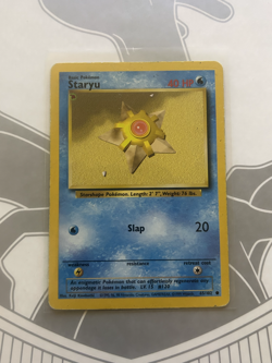 Pokemon Error Misprint Ink Blot Printer Hickey Vintage WOTC Staryu Base Set - Image 2