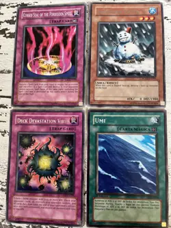 Rare Yugioh Card Lot Deck Devastation Virus - CP05-EN009, Umi, Snowman Eater - Image 1
