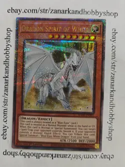 Yugioh Dragon Spirit of White (Quarter Century Secret Rare) RA04-EN265 - Image 1
