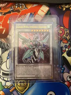 2015 Yugioh CROS-EN046 Clear Wing Synchro Dragon Ultimate 1st Edition - Image 1