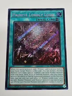 Yu-Gi-Oh! Primite Lordly Lode ROTA-EN058 Rage of the Abyss 1st Edition LP - Image 1