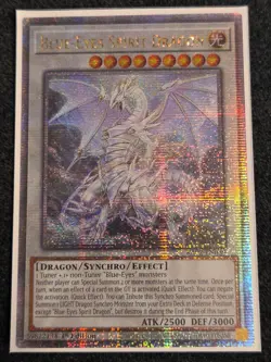Blue-Eyes Spirit Dragon Quarter Century Secret Rare LP 1st ed. RA02-EN030 - Image 1