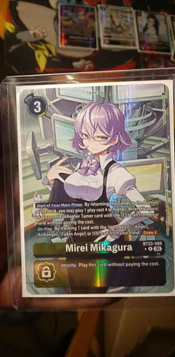 Mirei Mikagura Alt Art BT22-089 *R BOOSTER CYBER EDEN Digimon Card - Image 1