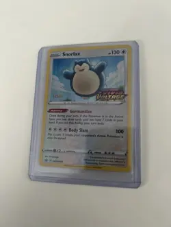 Pokemon Snorlax SWSH068 STAFF Stamped Vivid Voltage Sword & Shield Promo Card - Image 1