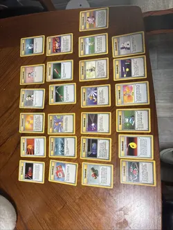 WoTC Pokemon Base Set 25 Card Trainer Lot Great Condition Vintage 1999 TCG - Image 1