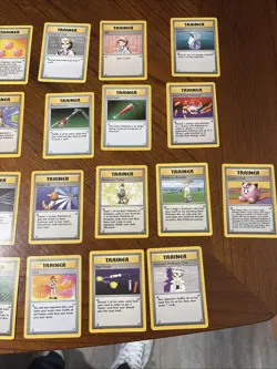 WoTC Pokemon Base Set 25 Card Trainer Lot Great Condition Vintage 1999 TCG - Image 3