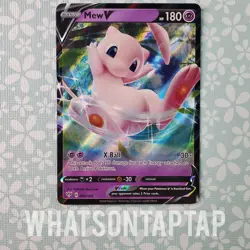 Pokemon Card Mew V 069/189 Ultra Rare Sword Shield Darkness Ablaze Singles LP - Image 1