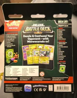 Pokemon Meowscarada ex Deluxe Battle Deck Card Game Box - Image 2